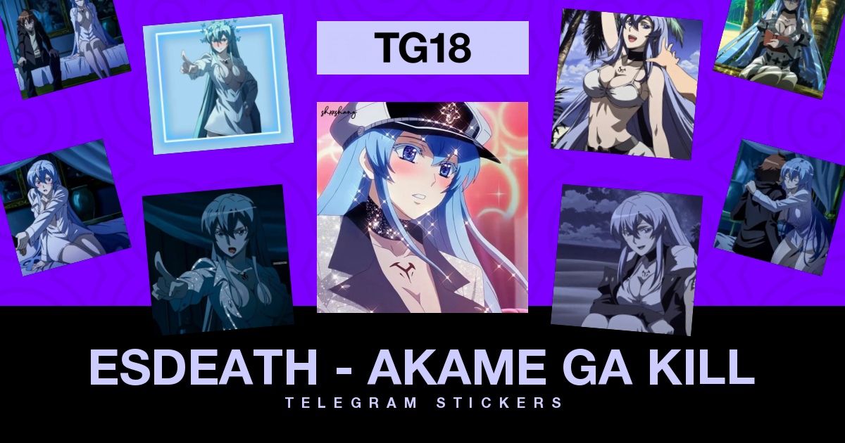 Akame Ga Kill - Esdeath Anime Decal Sticker